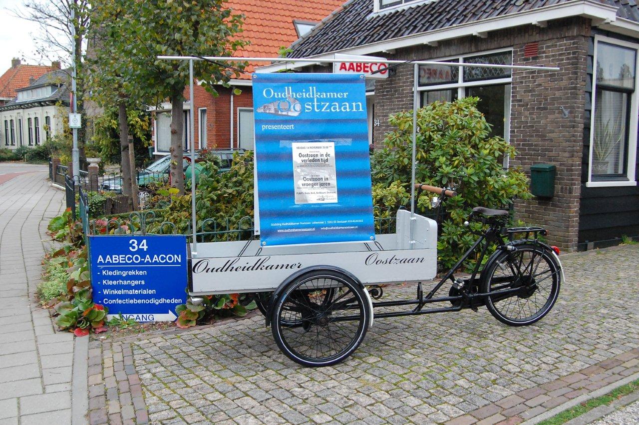 Aankondiging op de bakfiets